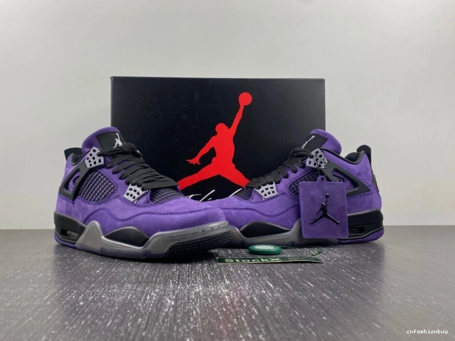 Travis Scott x Jordan Suede Purple 4 Air 0919